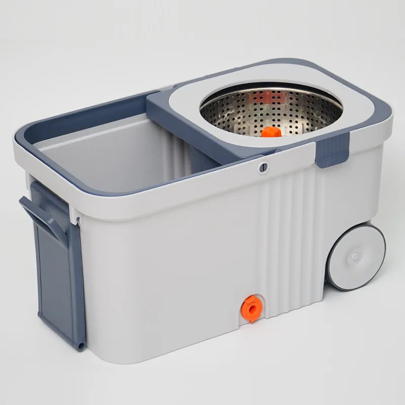 running model rotating  household lazy one drag net mop new mop bucket with wheels thickened and enlarged
