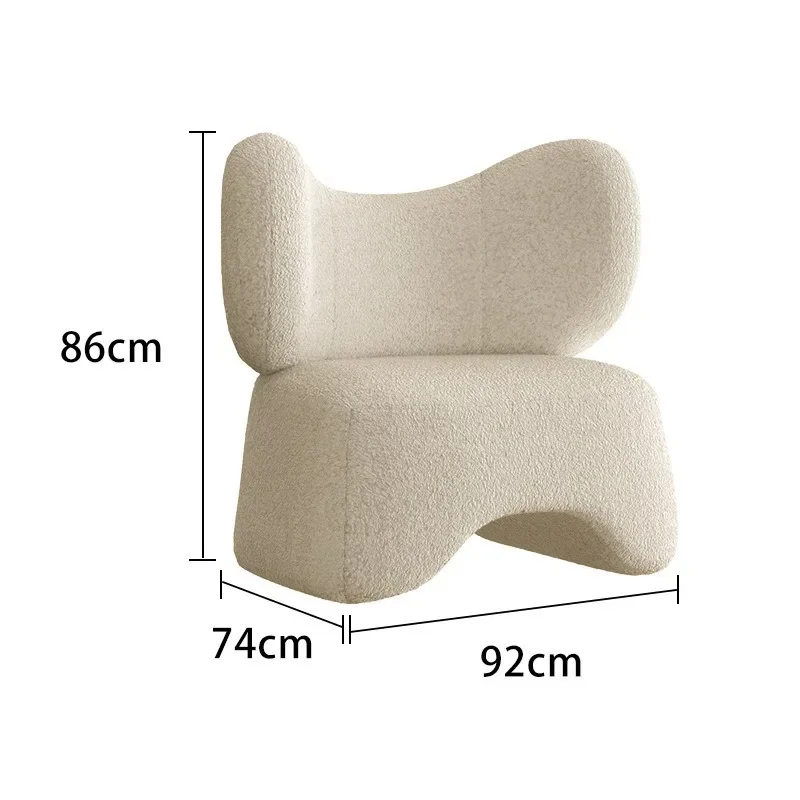 Simple single sofa chair sitting area meeting room chair reception negotiation clothing store beauty salon store