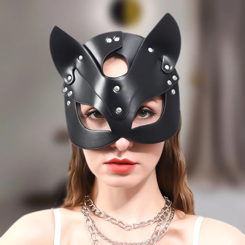 

Cross-Border Nightclub Party Leather Half-Face Mask Carnival Dance Flirtatious Alternative Toy Erotic Accessories