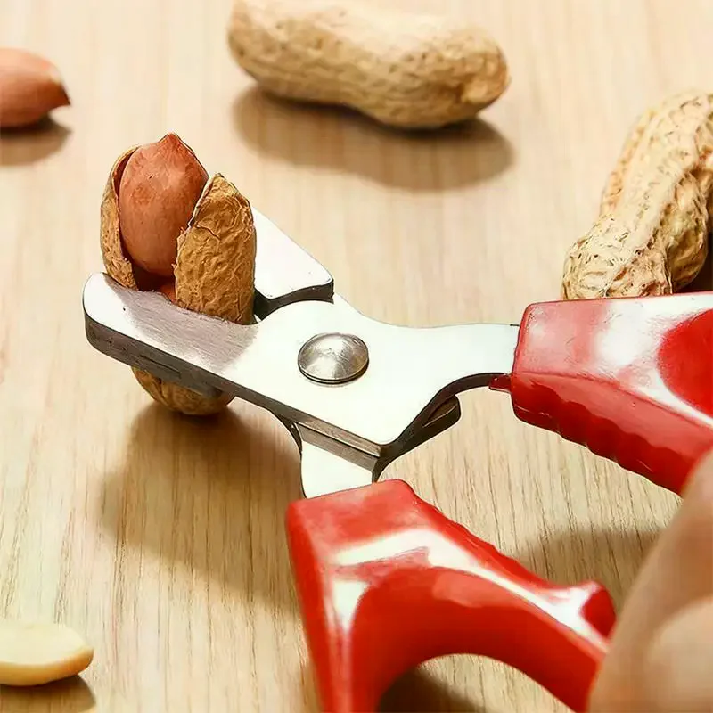 Stainless Steel Melon Seed Lazy Artifact Opener Nutcracker Nut Shell Cracker Seed Pistachio Sheller Peeling Pliers Kitchen Tool