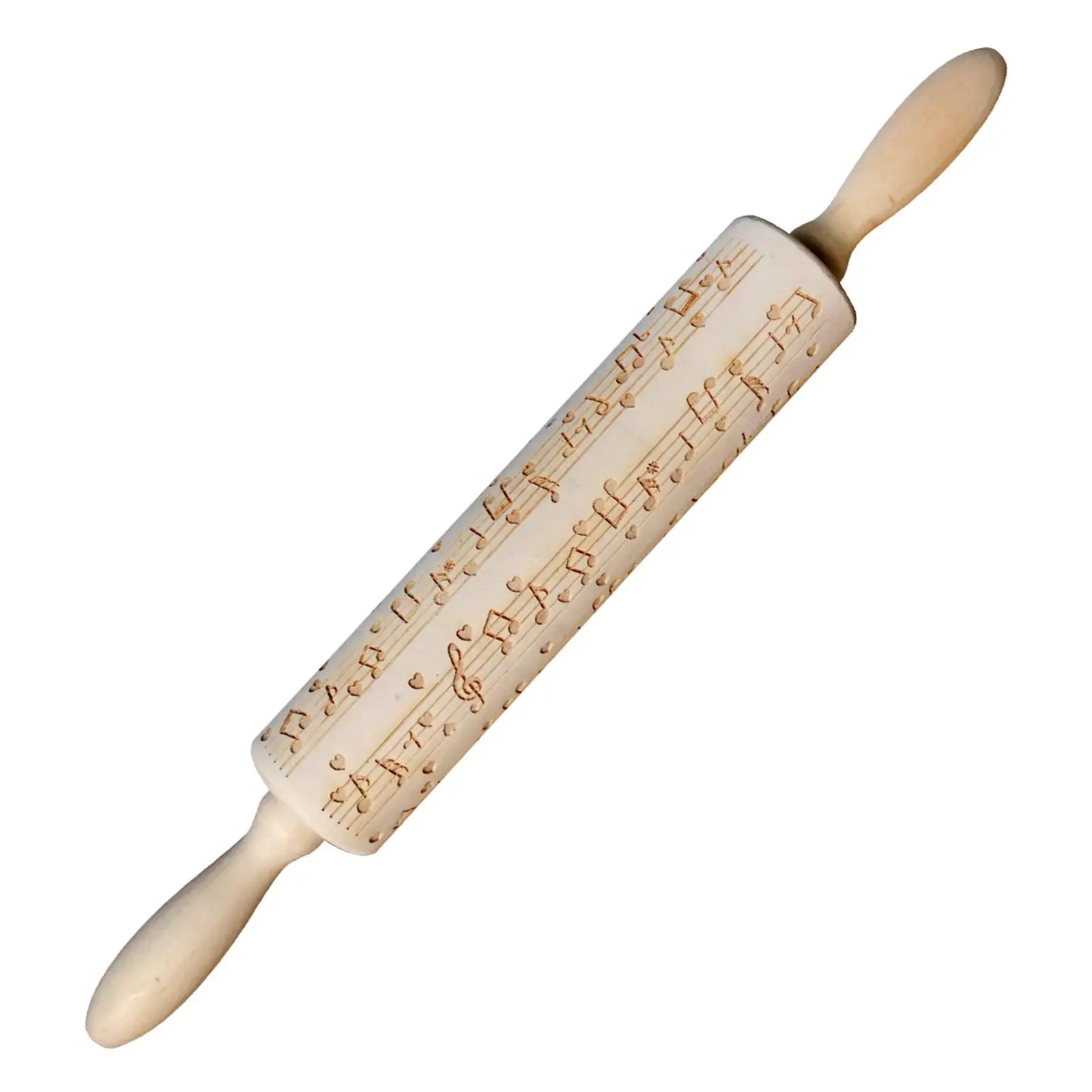 2xEmbossing Rolling Pin Xmas Embossed Rolling Pin for Baking Dough Pastries Style K