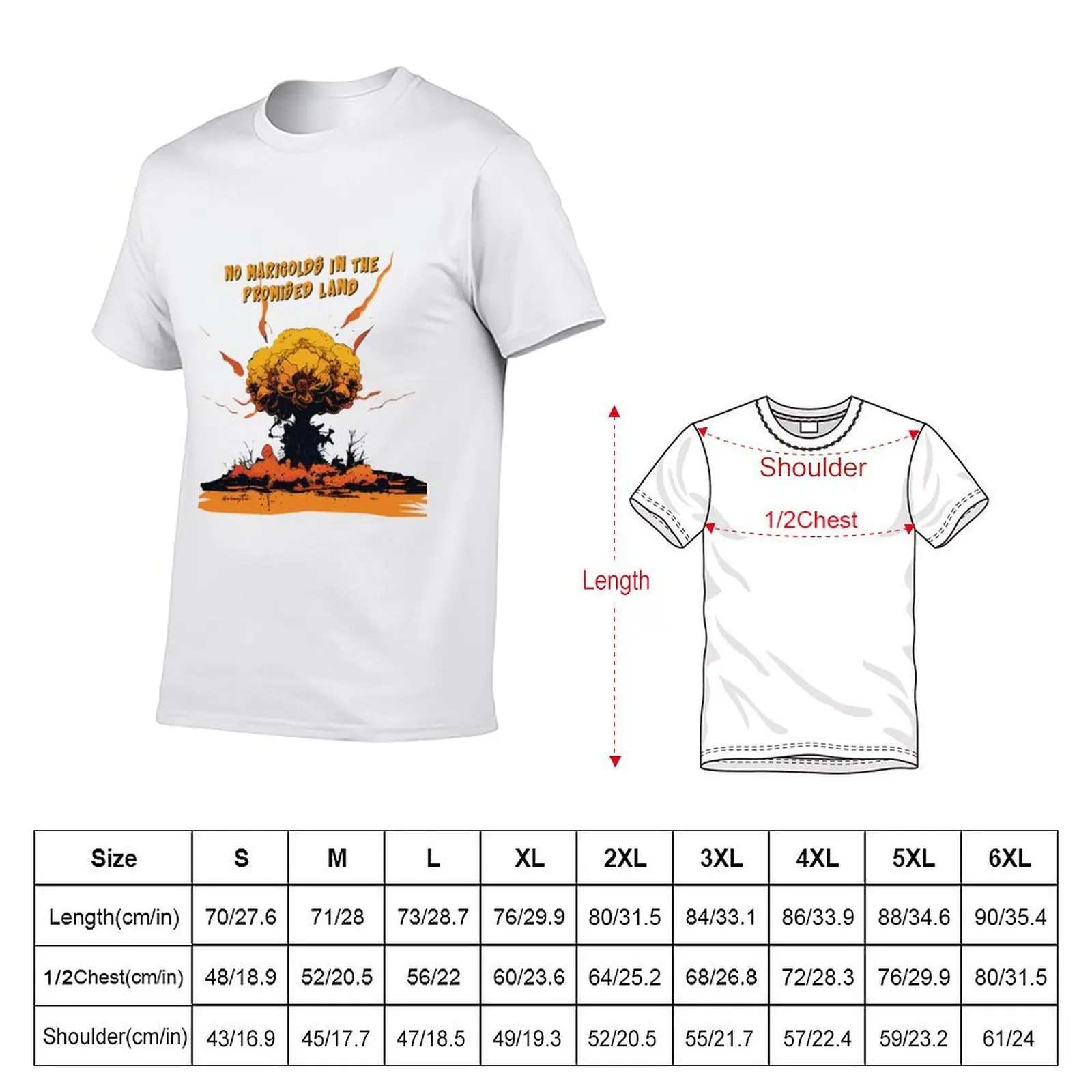 No Marigolds in the promised land T-Shirt t shirt custom print anime t shirts oversize T-Shirt