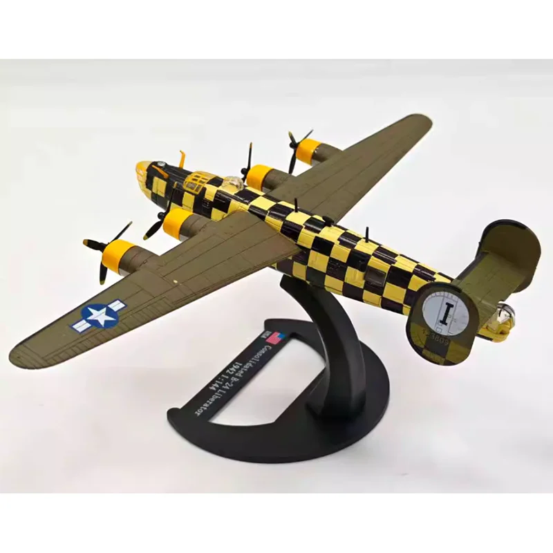 1/144 Scale USA B-24D B24 Liberator Bomber Model Airplane Model Diecast Metal Military Aircraft Display Collections Toy