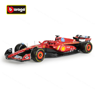 Bburago 1:18 2024 Ferrari SF24 #16 #55 F1 Racing Formula Car Static Diecast Alloy Model Car