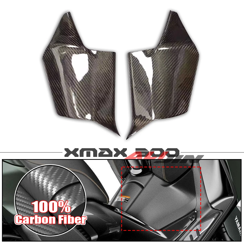 100% Real Carbon Fiber for YAMAHA Xmax 300 Xmax300 2023+ 2024 Motorcycle Scooter Side Upper Fairing Tank Cover Panel Cowling