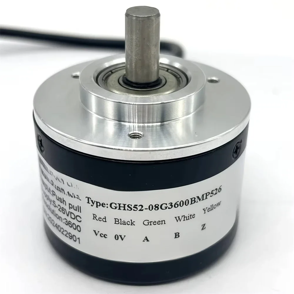 52mm push-pull incremental rotary encoder 5-26V 3600ppr GHS52-08G3600BMP526