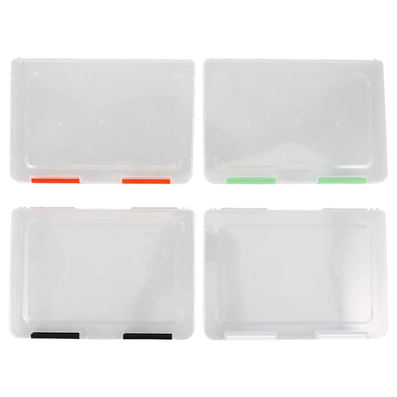 4pcs-a5-size-photo-storage-container-clear-plastic-cards-organizer-box-for-certificates-greeting-cards-postcards-desktop-drawer