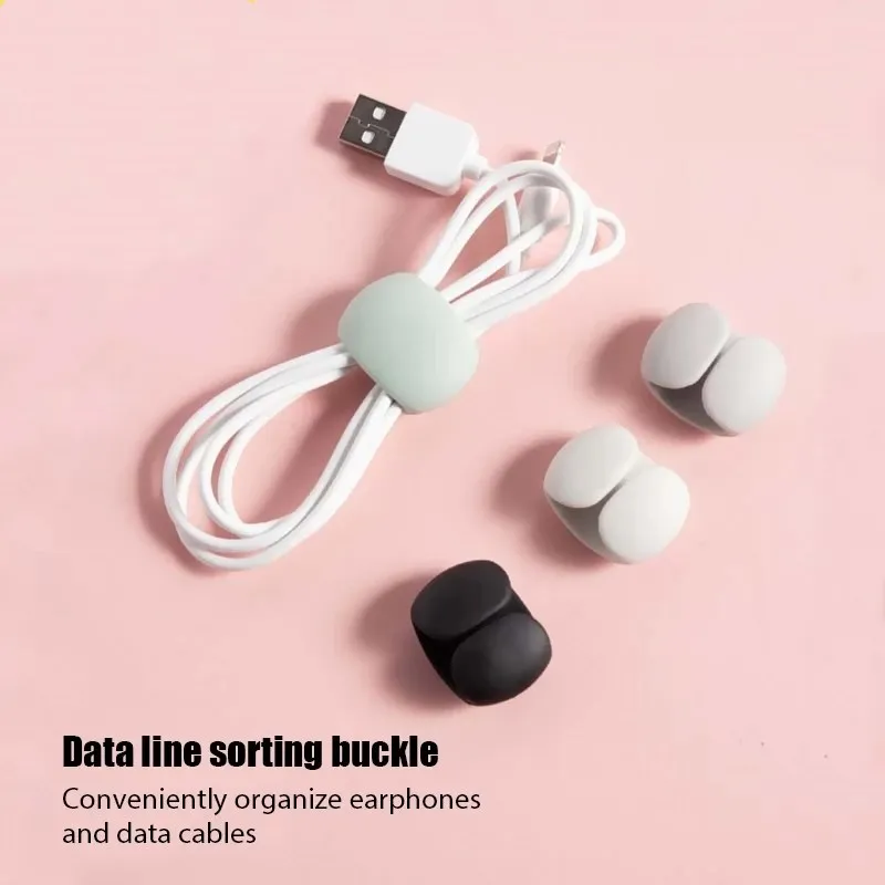1-20PCS Portable Cable Clips Desktop USB Charging Cord Management Reusable Cord Organizer Wire Holder Protectors Home Office