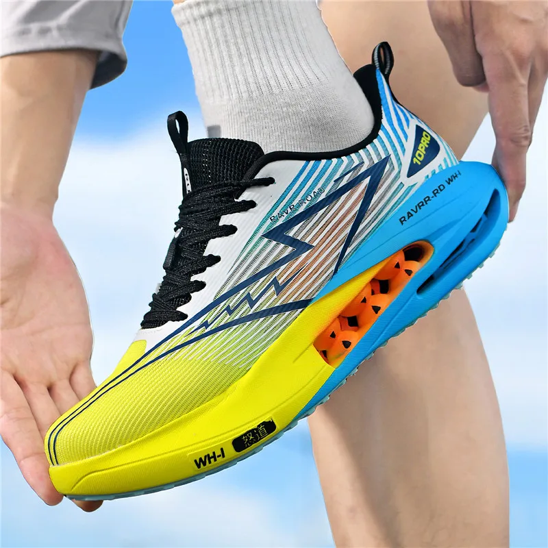 Couple's Racing Running Shoes Summer Men's Women's Shoes Breathable Mesh Lightweight Sports Casual Shoe for Teenagers Students