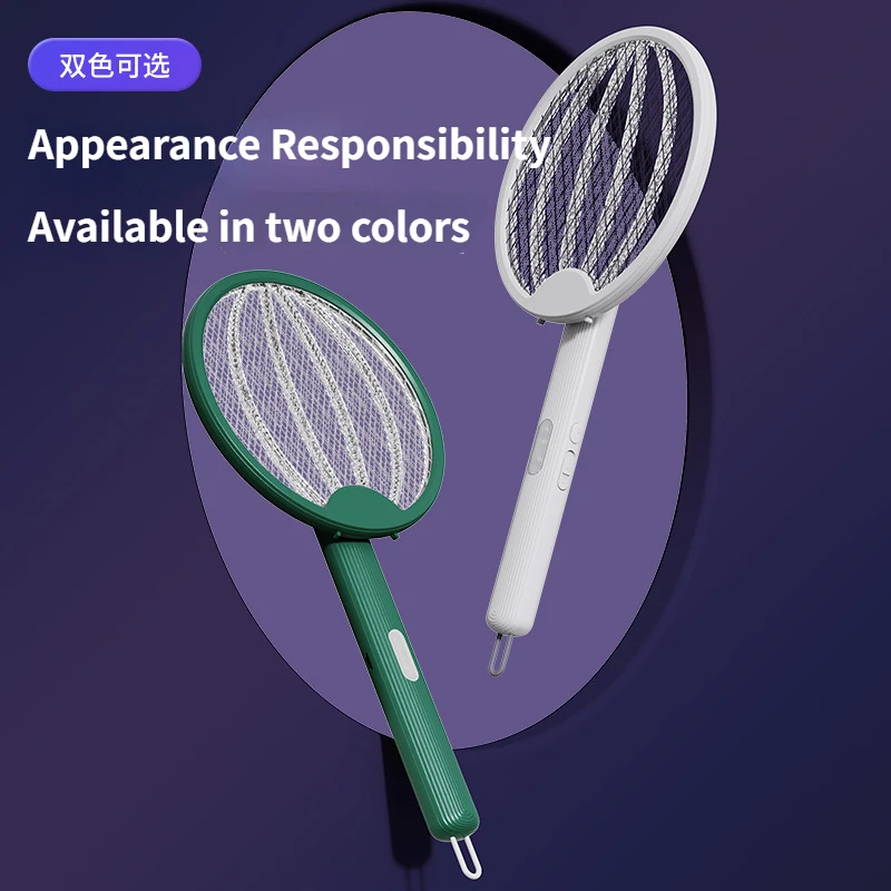 Rechargeable mosquito swatter folding 3-in-1 mosquito swatter electric shock mosquito killer outdoor/household