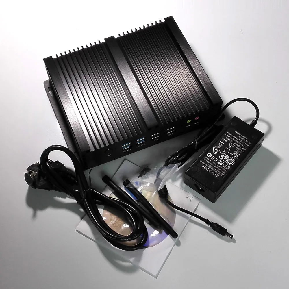 Fanless Industrial Computer I5 3317U Dual Network Multi-Serial Port Mini Computer Host Embedded Industrial Computer