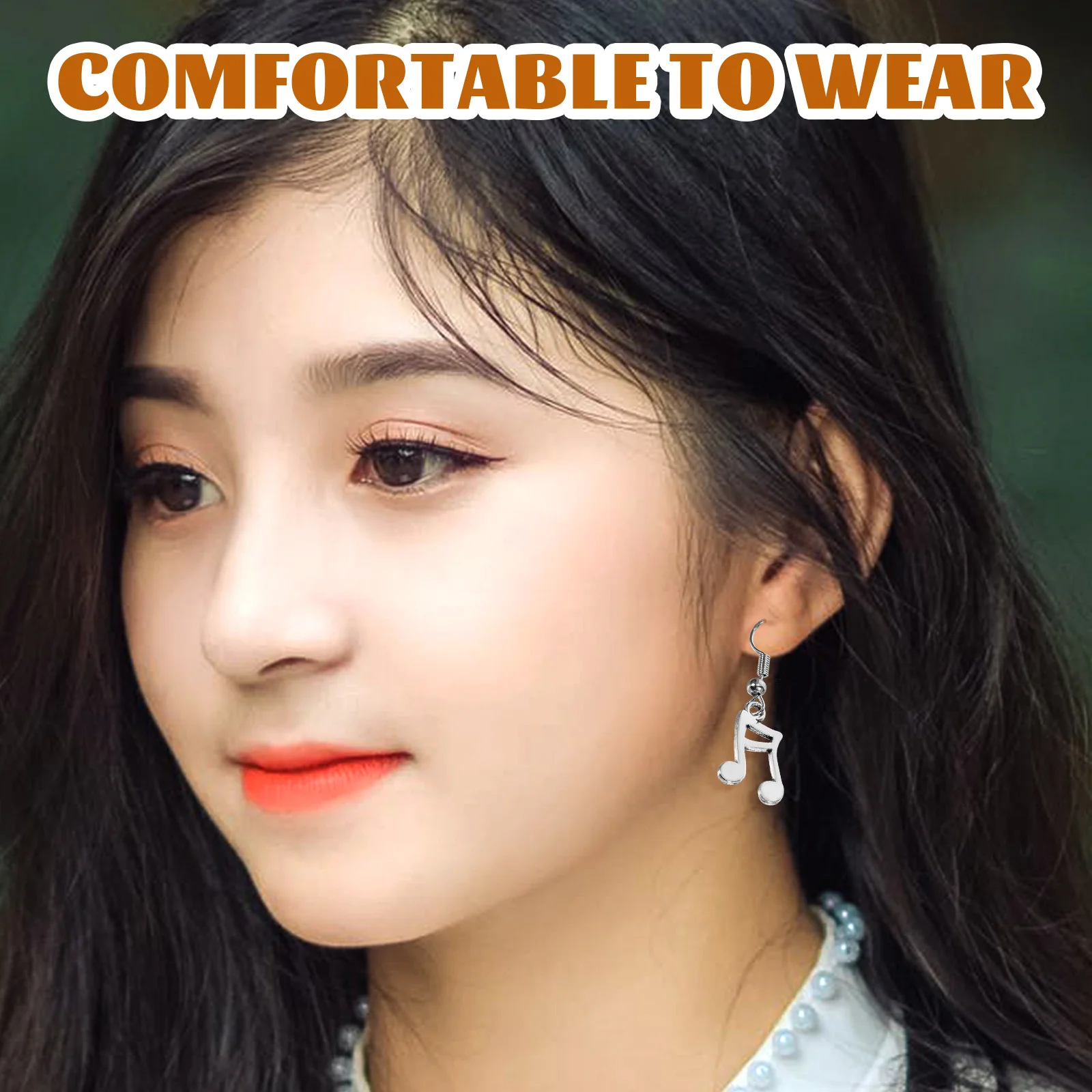 

1Pair Asymmetrical Earrings Microphone Music Note Dangle Earrings for Women Daily Life Banquets Parties Birthday Gift