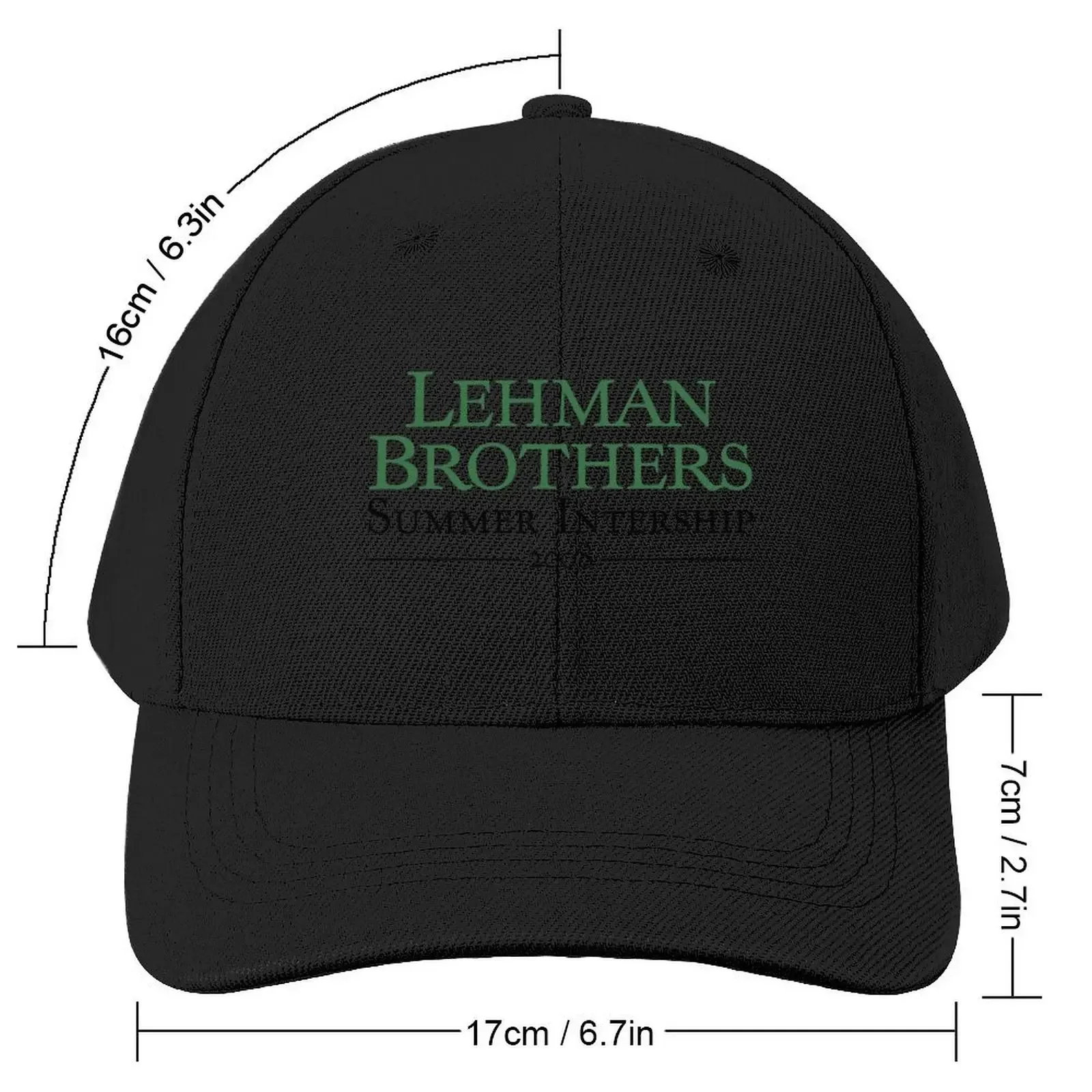 Lehman Brothers Summer Internship 2008 Condensed Baseball Cap fashionable Luxury Cap Girl'S Hats Men's