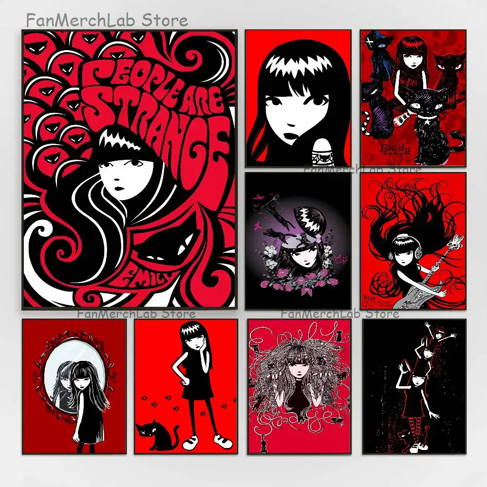 

E-Emily The S-Stranges Poster Prints Wall Art Picture Painting Gift Living Room Restaurant Bar Large Dec Sticker