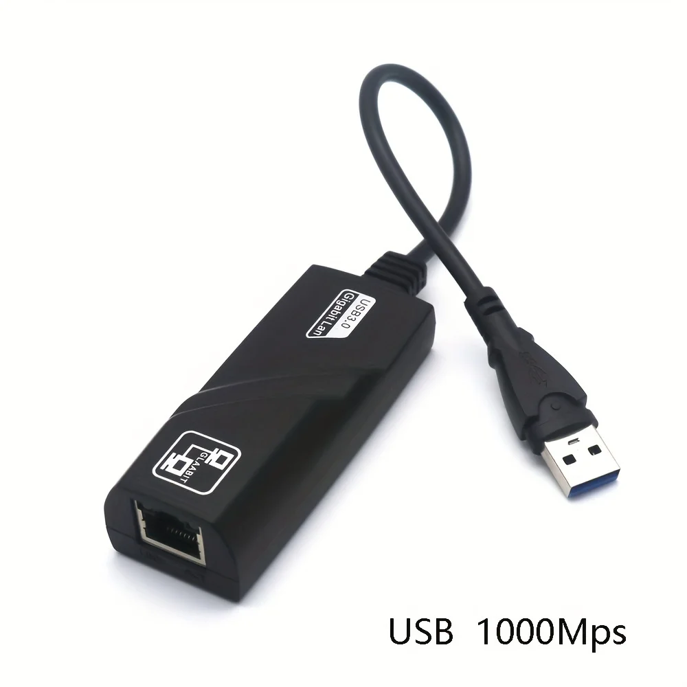 Adaptador Ethernet USB 3.0 de 1000Mbps/100Mbps, tarjeta de red RJ45, adecuado para PC/portátil, compatible con Smartthings, alimentación USB
