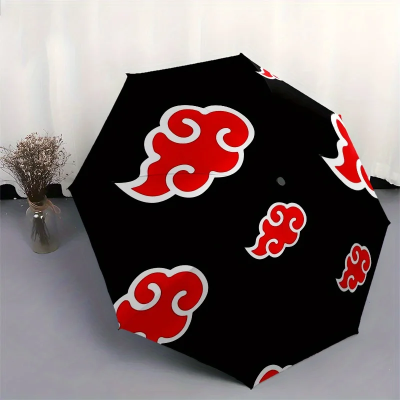 

Зонт Akatsuki Clouds с пластиковой ручкой, компактный и стильный, с ярким мультяшным рисунком, подходит для всех сезонов, для дома и путешествий.