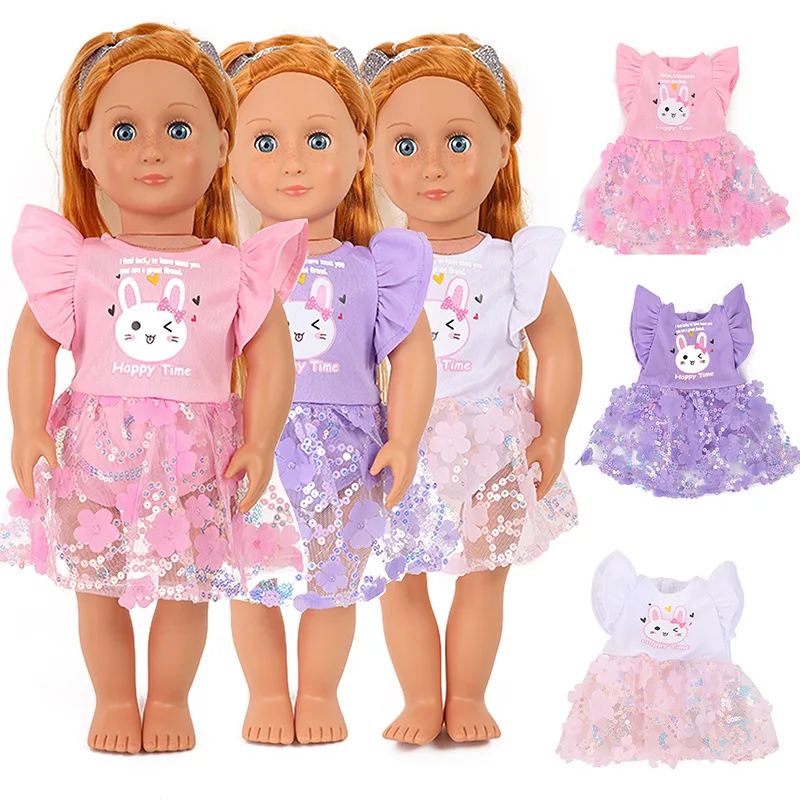 

2022 Fashion Dress Wear For American Girl Doll 18 inch Ddoll Clothes And Accessoreis