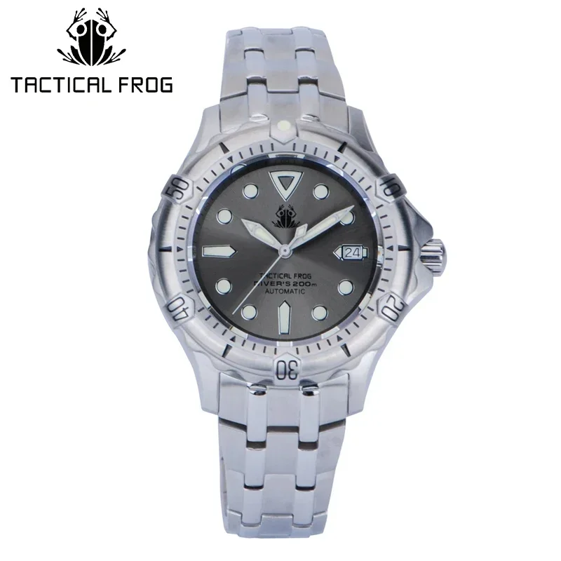 Tactical Frog Watch For Men NH35 Movement 200M Automatic Stainless Steel 200M Waterproof Mechanical Diver Luxury Man watch