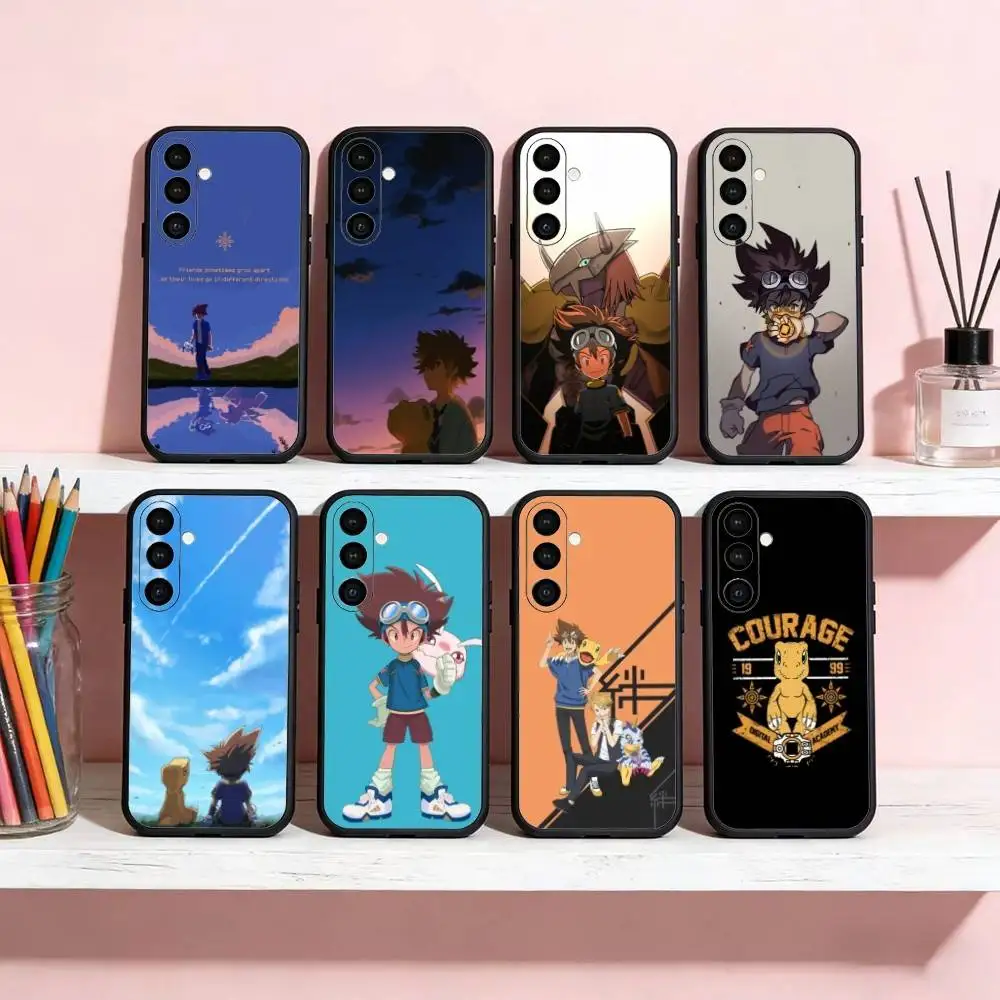 

Digimon D-Davis Motomiya Phone Case For Samsung Galaxy A20,21s,22,31,32,52,53,72,73,80,91 Soft Black Shell