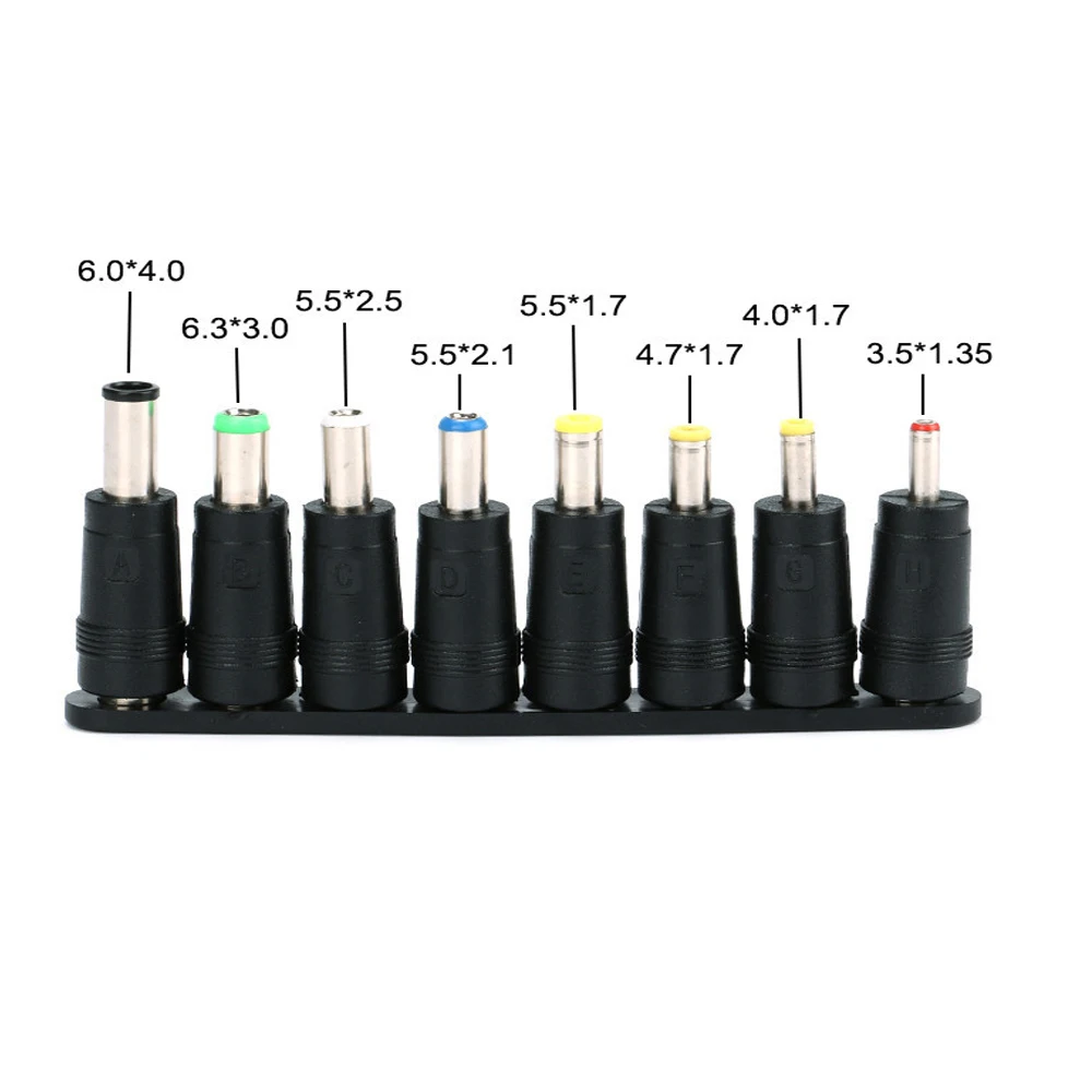 34PCS 8PCS Universal Power Adapter Supply Tips Connector 5.5mmx2.1mm DC AC Kits for Lenovo Thinkpad Laptop Power Plug Jack Sets