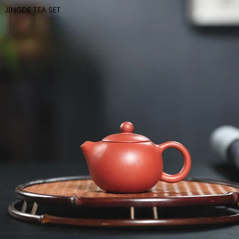 1PCS Yixing purple clay teapot raw ore section clay particles teapot zisha tea brewing teapot