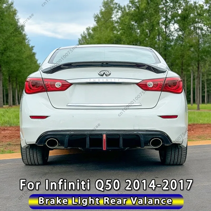 

Для Infiniti Q50 Sedan 2014-2017: задний бампер-диффузор со стоп-сигналом, спойлер-сплиттер, накладка на задний бампер, тюнинг-обвес