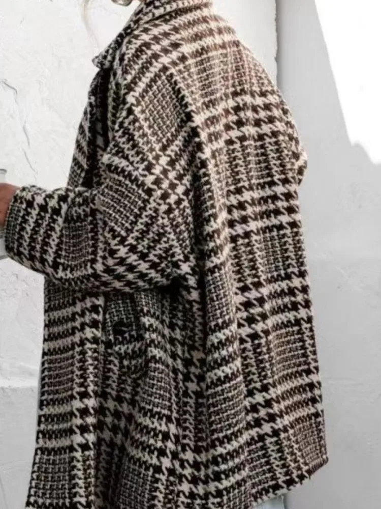 2026 New Autumn And Winter Women's Coat Fashionable, Casual Temperament, Versatile For Commuting, With A Thousand Bird Grid Fur