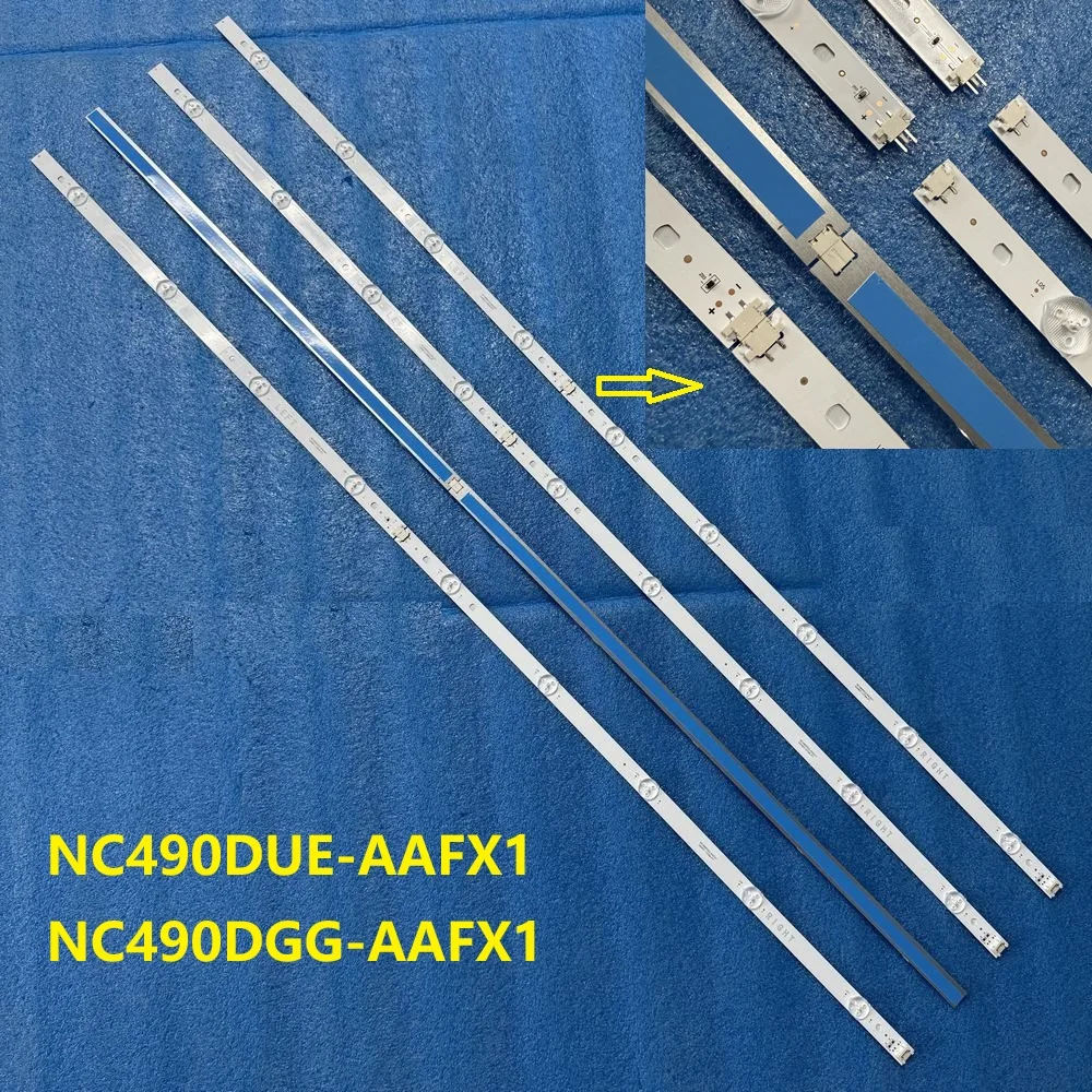 8 unids/set tira de LED para iluminación trasera para 49UN71006LB 49UN74006LB LC49490134B HC490DGG-SLTLC-A19X