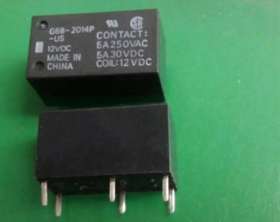 HOT NEW  relay G6B-2014P-US-12VDC G6B-2014P-US 12VDC G6B2014PUS G6B-2014P G6B2014P DC12V 12VDC 12V 5A DIP6 5pcs/lot