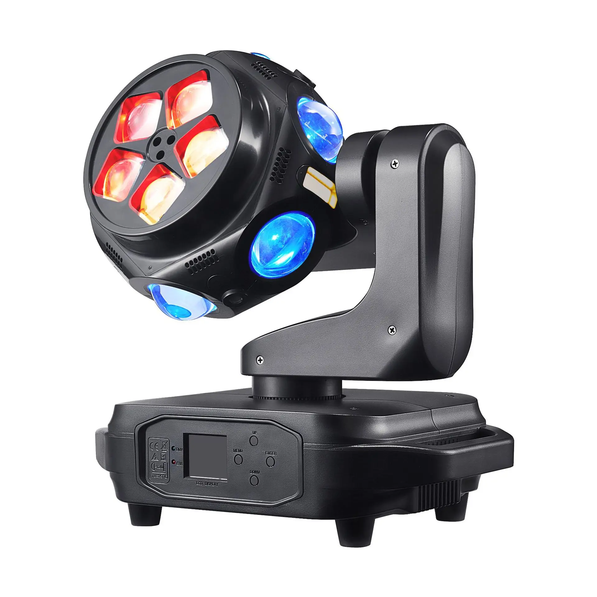 New Large Single Arm Cube LED Beam Moving Head Light Retro KTV Laser Effect for Weddings Banquets RGBW Emitting Colors Gardens