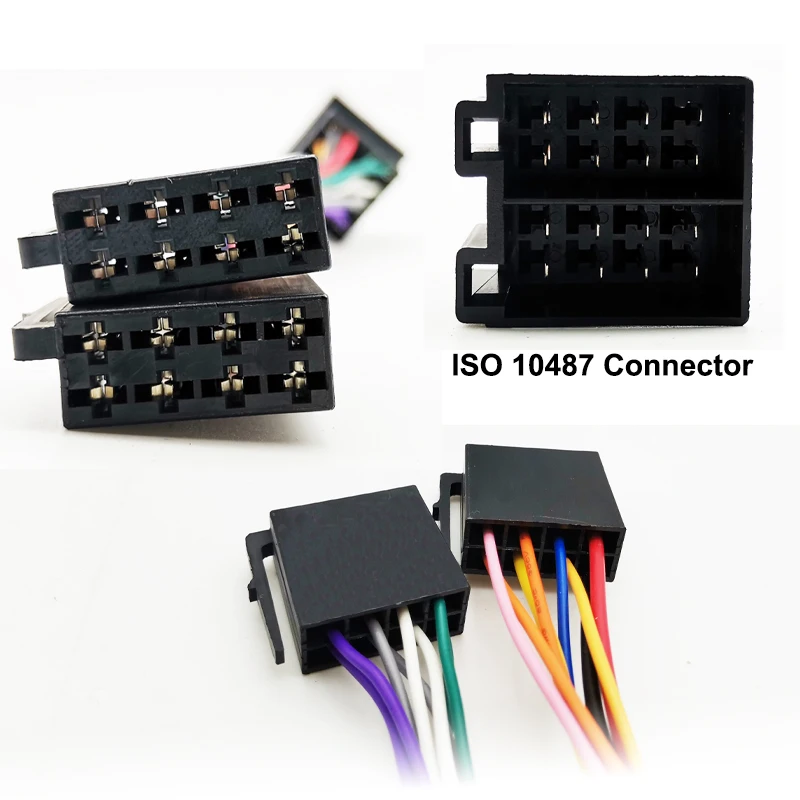 Adattatore per cablaggio connettore ISO a 16 pin Cavo di cablaggio prolunga Plug Play per unità principale radio audio per auto aftermarket