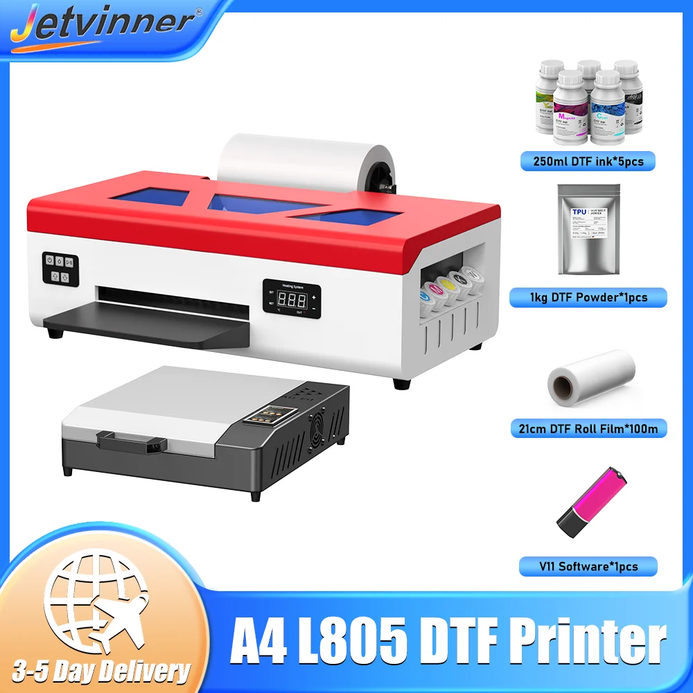 

Принтер A4 DTF для принтера Epson L805 DTF, принтер напрямую для переноса пленки, печатная машина для футболок для ткани Impresora dtf a4