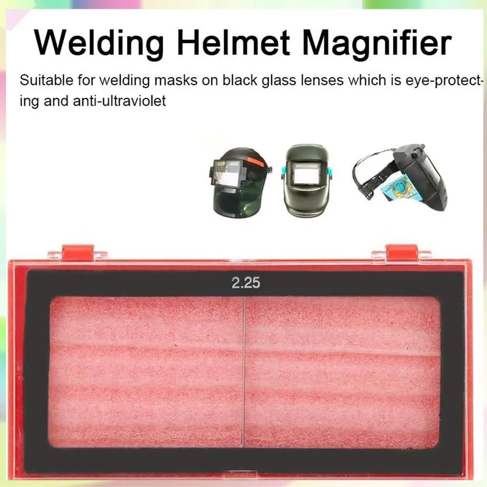 

B23B Arc Welding Magnifier Lens Welder Screen Helmet Glass Anti-Glare Welding Mask Goggles