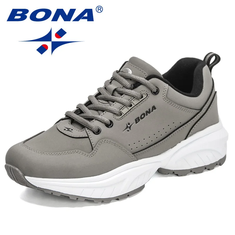 BONA 2022 New Designers Running Shoes Casual Sneakers Men Sport Shoes Lightweight Athletic Shoes Man Walking Jogging Footwear