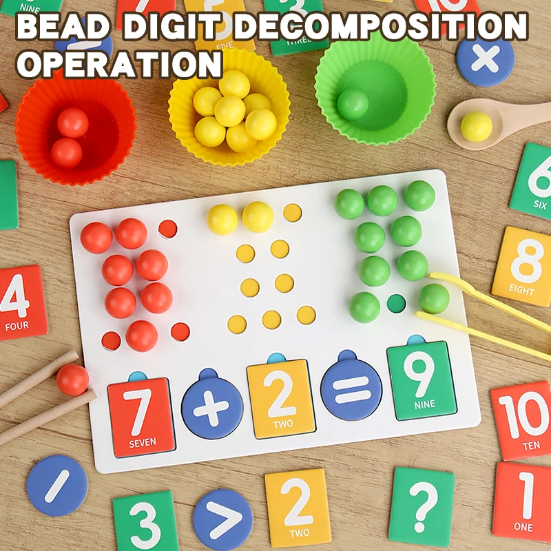 어린이 자기 분수 학습 수학 장난감 나무 분수 도서 세트 교구 교육 보조 산술 학습 교육 장난감