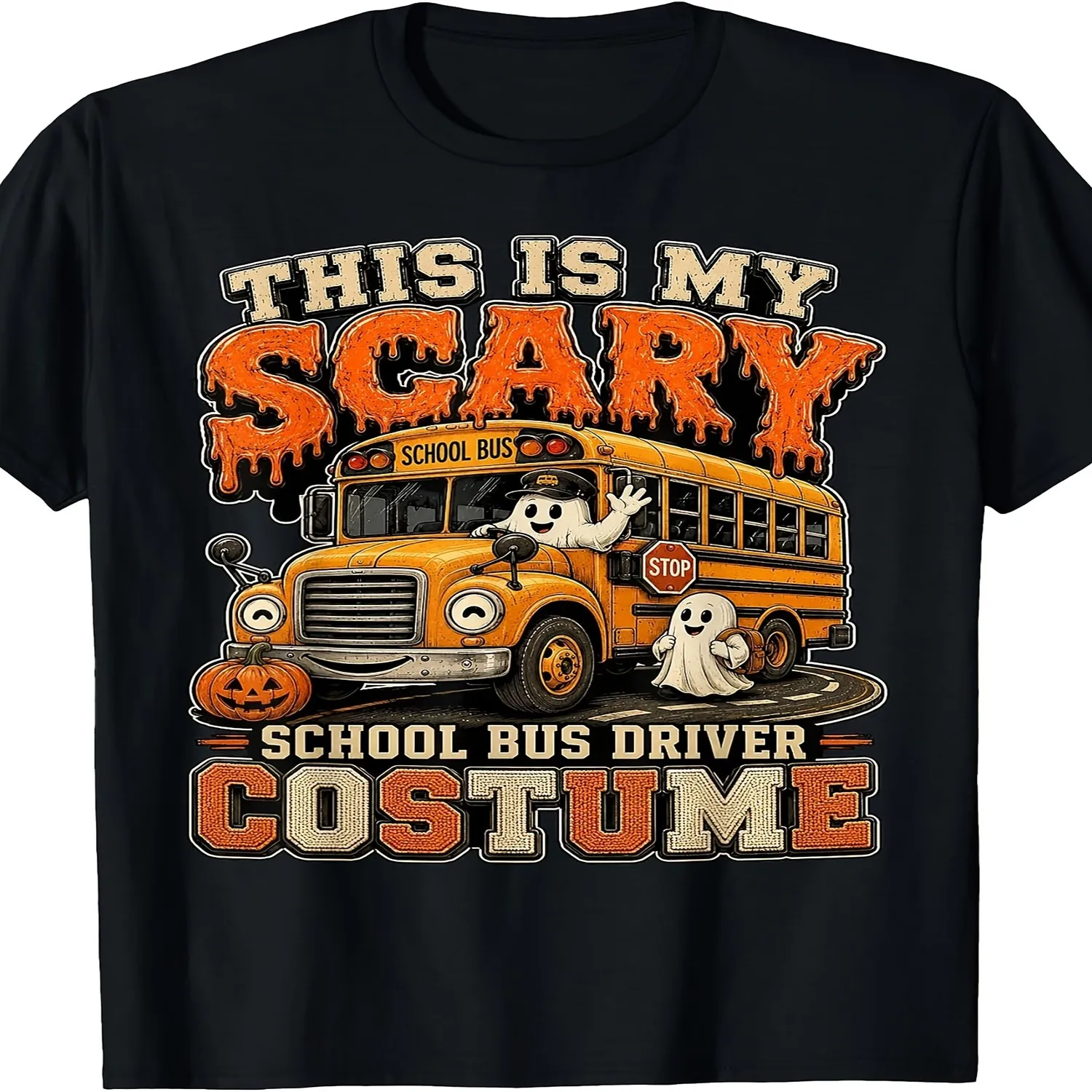 Funny Teacher School Bus Driver Halloween T-Shirt Unisex T Shirt Gift For Her