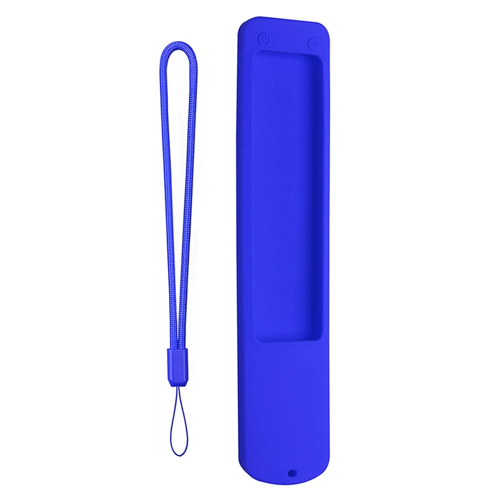 Silicone Case Remote Control Cover Anti-Drop Remote Case Anti-Scratch Protective Case with Anti-lost Lanyard for Xiaomi XMRM-ML