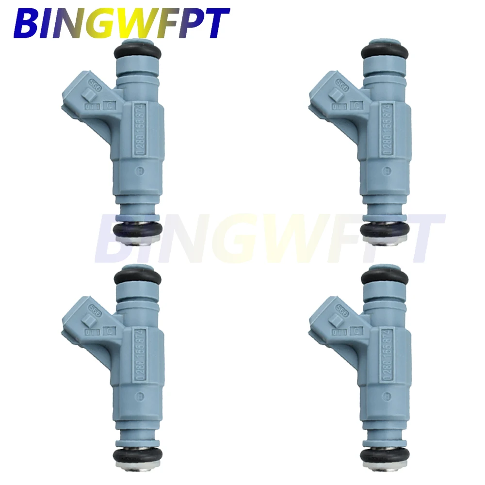 

4PCS Working Fuel Injector For VW NEW BEETLE 2.0L 0280155874 0 280 155 874 High Flow Rate Engine Gasoline Nozzle EV6