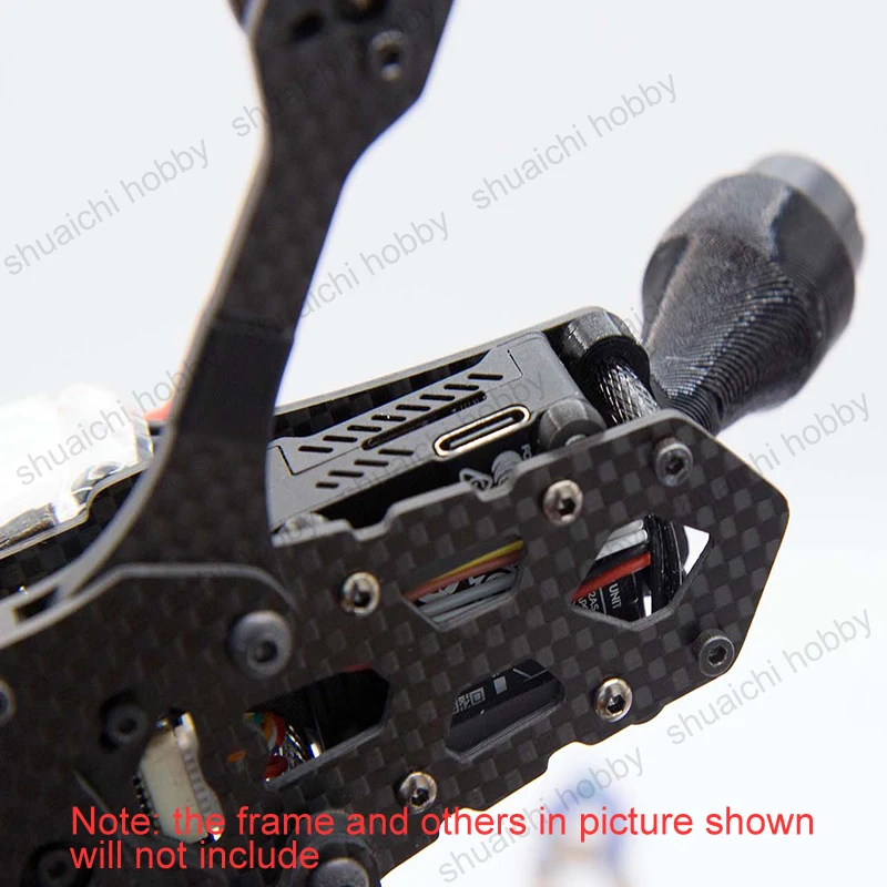 1PCS Model Airplane 3D Printed Parts TPU Fixed Seat Black Adapter Board 20x20 to 25x25 for Drone DJI O3 Air Unit DIY Accessories