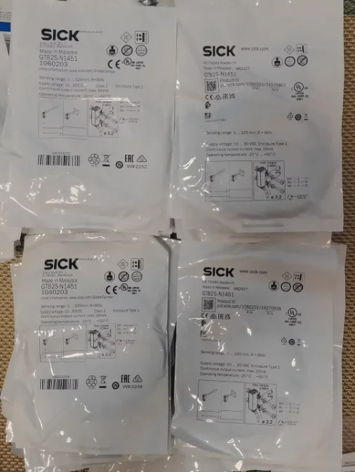 

Совершенно новый, оригинальный фотоэлектрический датчик SICK GTB2S-N1451, сделано в Малайзии, модель 1060203. Диапазон рабочий 1-120мм, Р=90%