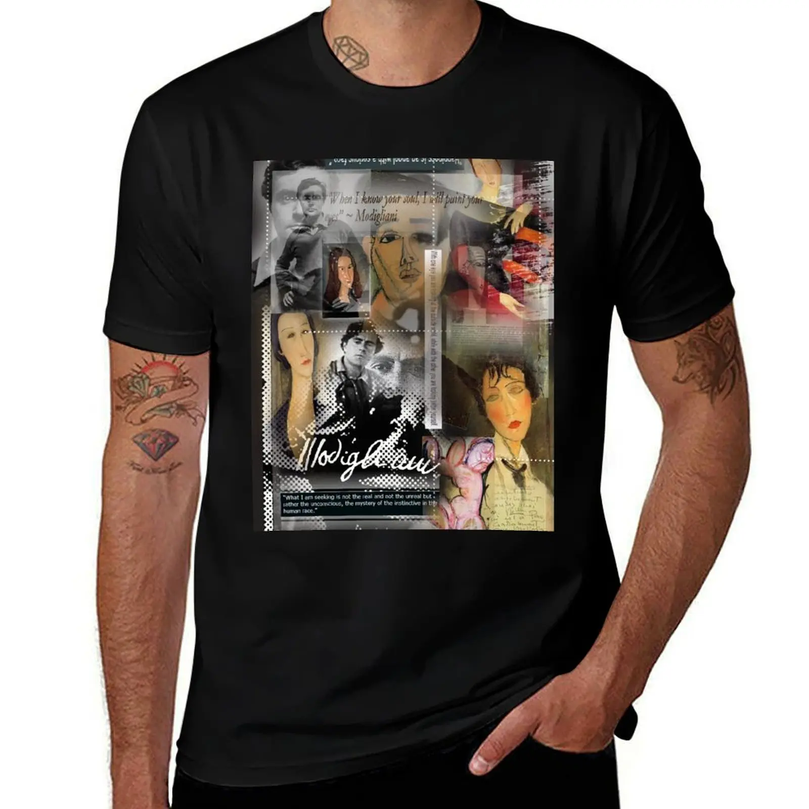 modigliani T-Shirt essential t shirt graphic t shirt vintage baggy shirts Short sleeve tee mens graphic t-shirts big and tall