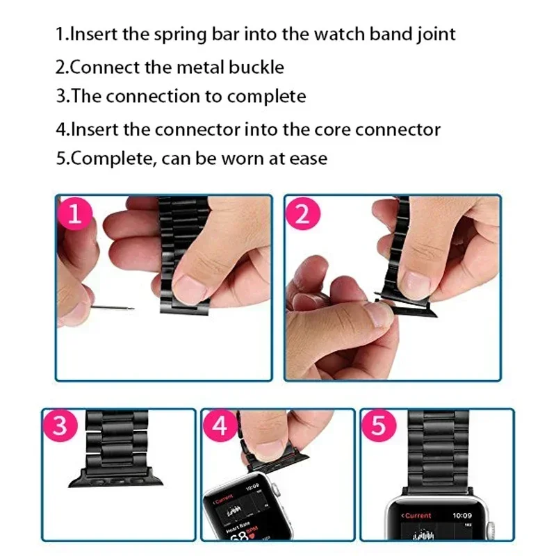 Adapter For Apple Watch ultra 2 49mm 9 8 7 6 SE 5 4 3 2 for iwatch band 6 5 42mm 38mm Strap Connector 45mm 41mm 42mm 44mm 38