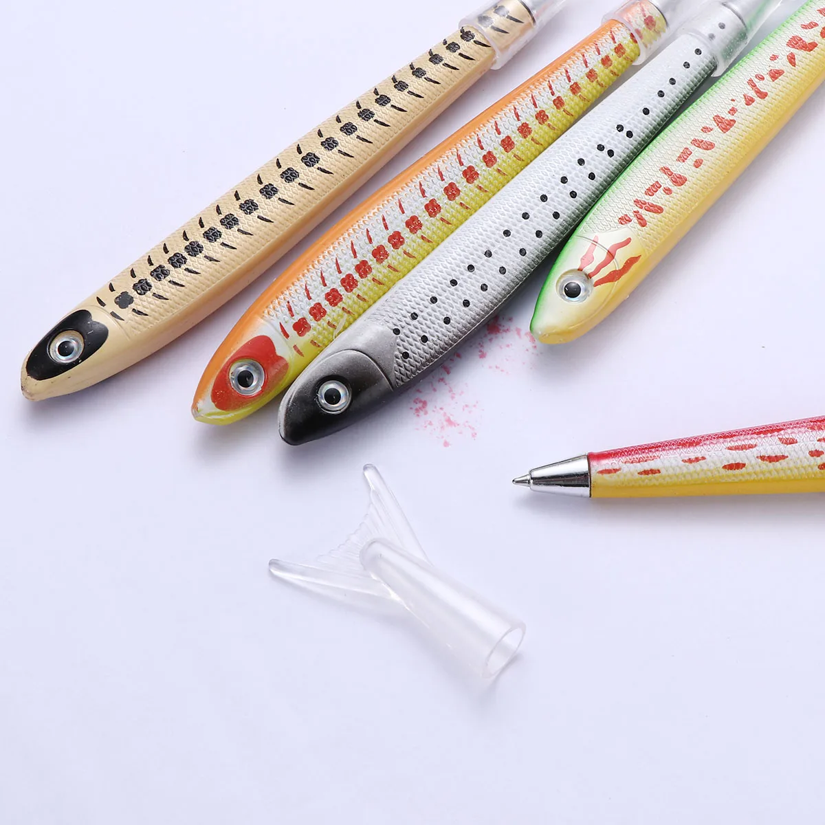 

10 Pcs Ballpoint Pens Fish Shape Creative Stationery Stylus Fashion Prize Kids Student Gift Bright Color Pen Office Home