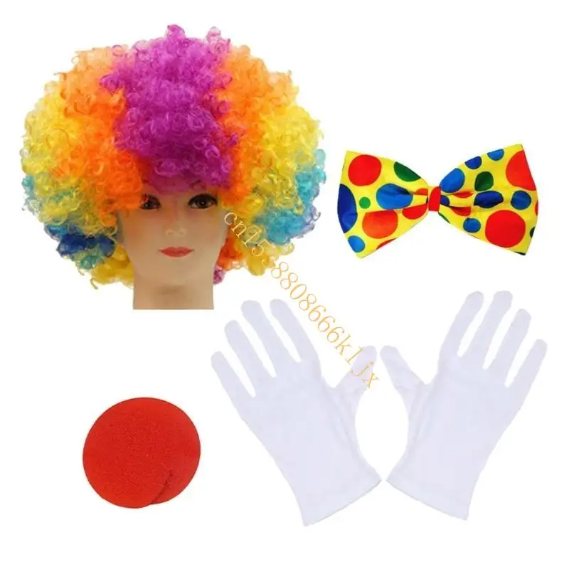 Cost Cosplay Costume Prop gants Gants Collit Cloun Nose Nose Couss Bandau Eoreau 066C