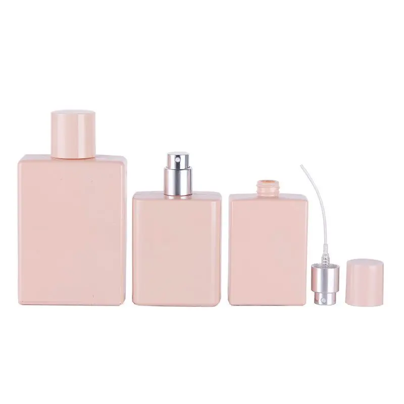 1Piece 30/50/100ml Portable Refillable Perfume Liquid Spray Pump Bottle Empty Glass Bottle For Travel Cosmetic Container