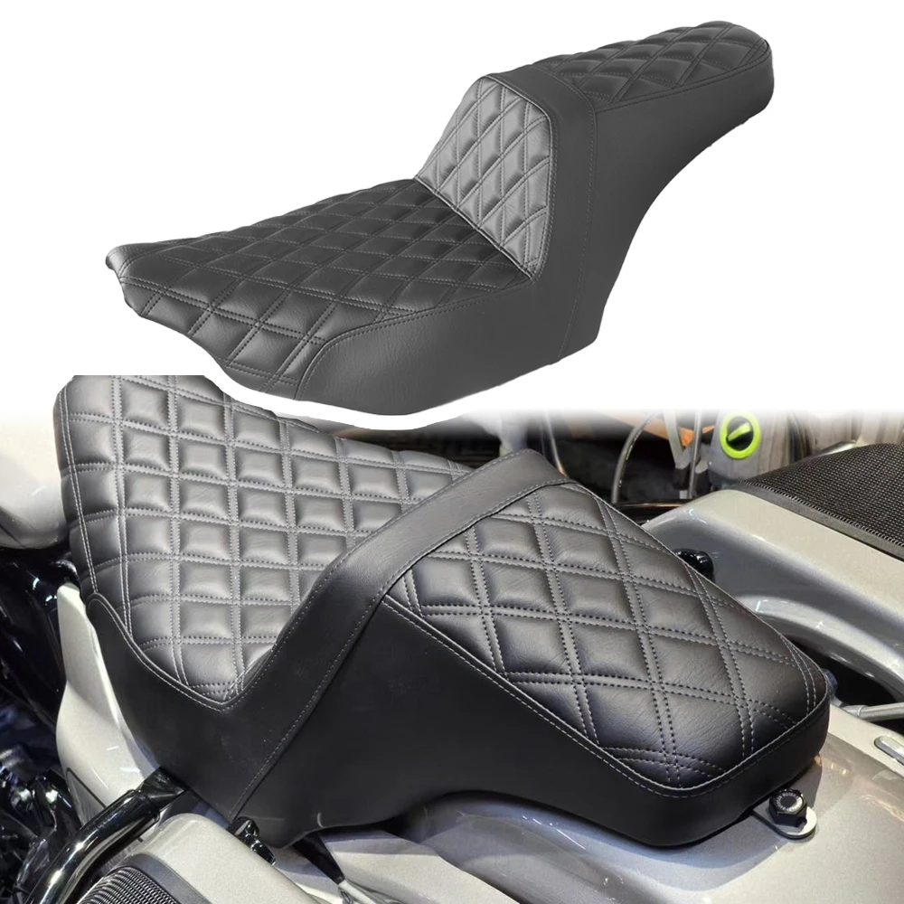 

Shock-absorbing FORHarley Touring Street Glide Road Glide Raised Seat Gel Liner Diamond Stitching 2023.5-2025