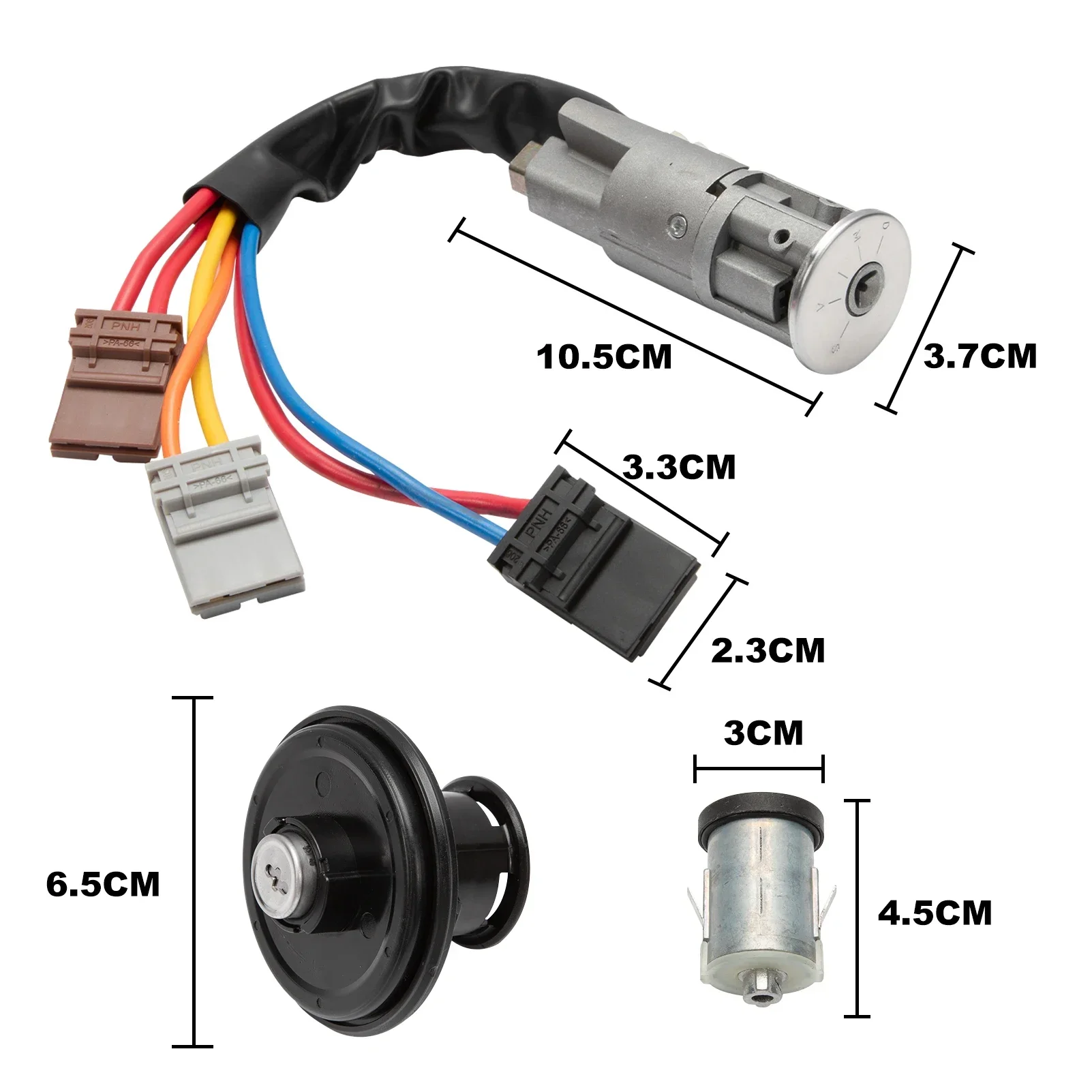 4162F4 4162L9 Car Lock Set Ignition Switch Kit 4162S1 4162-S1 For Citroen Jumpy Peugeot Expert Fiat Scudo Door Lock Barrels