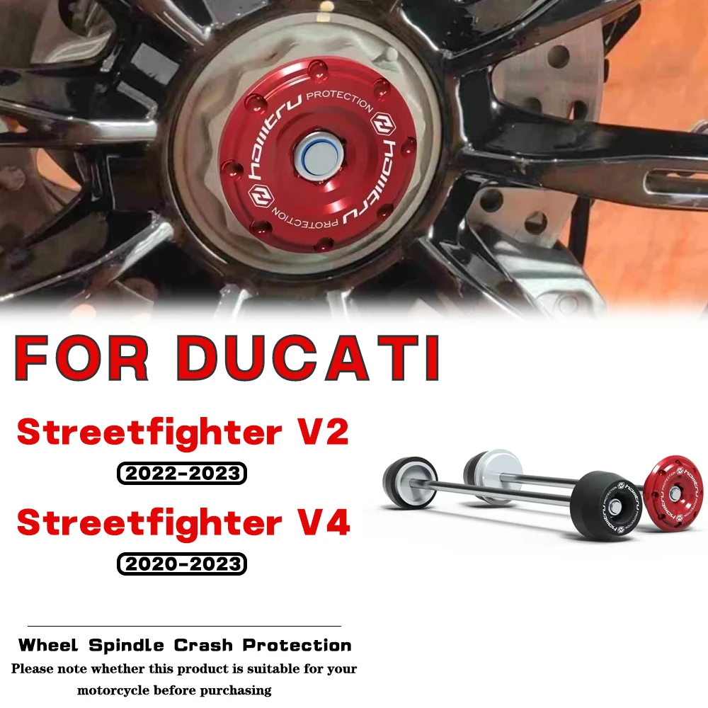 

For DUCATI Streetfighter V2 V4 S SP 2020 2021 2022 2023 Motorcycle Accessories Front Rear Wheel Spindle Crash Protection