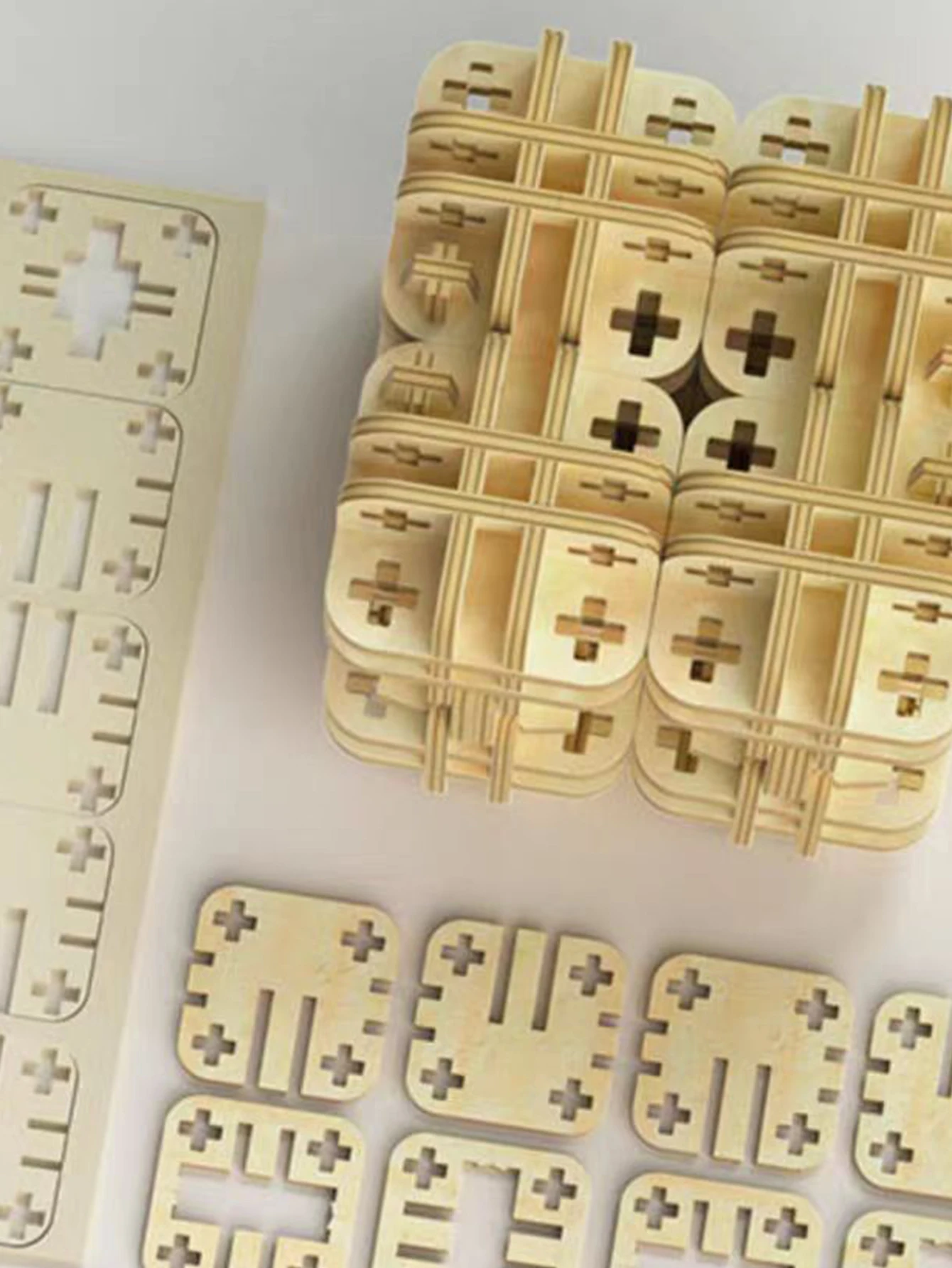 ปริศนาไม้ 3 มิติสำหรับผู้ใหญ่ ชุดโมเดลลูกบาศก์มายากล ของขวัญ DIY สำหรับคริสต์มาส