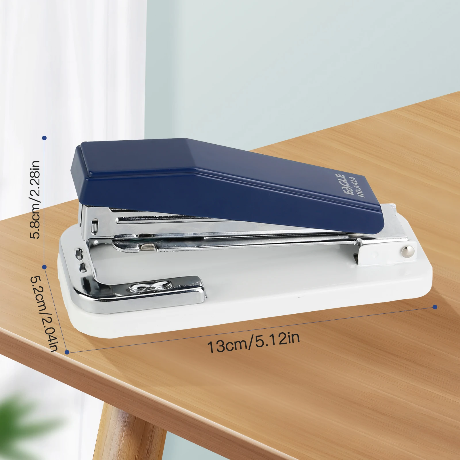 EAGLE 360 Degree Rotating Desk Stapler Swing-Arm Swivel Stapler  Desk Staplers with 1000 Staples for Booklet or Book Binding